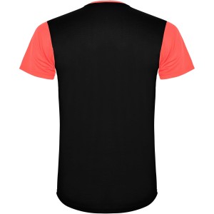 Detroit rvid ujj gyerek sportpl, fluor coral, solid black (T-shirt, pl, kevertszlas, mszlas)