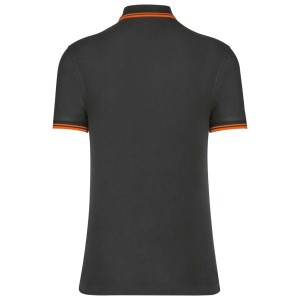 Kariban frfi rvidujj gallros pl, Dark Grey/Orange (gallros pl, 90-100% pamut)