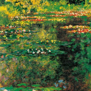 Lemeznaptr Claude Monet 2024, 30  30 cm (naptr)