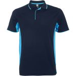 Montmelo rvid ujj uniszex sportpl, navy blue, sky blue (R04218O)