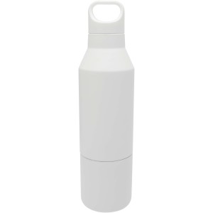 Odessy szigetelt acl palack s pohr, 600 ml, fehr (termosz)