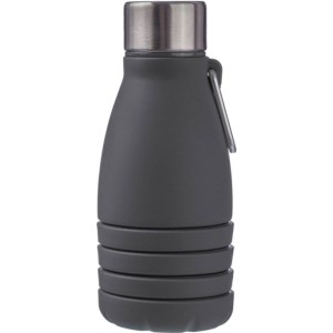 sszehajthat palack szilikonbl, 550 ml, fekete (sportkulacs)