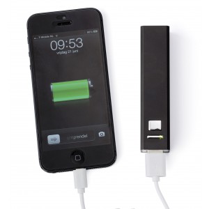 Powerbank 2600mAh, fekete (powerbank)