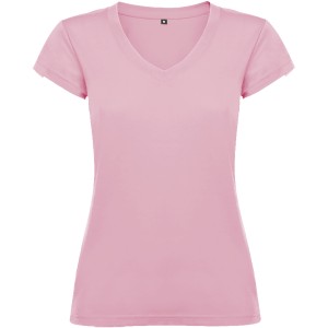 Roly Victoria ni V-nyak pamutpl, Light pink (T-shirt, pl, 90-100% pamut)